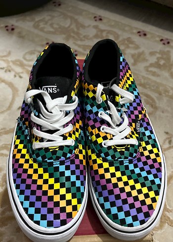 Vans Çok Renkli Kareli Kadın Spor Ayakkabı - Görsel 2