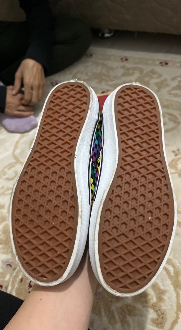 Vans Çok Renkli Kareli Kadın Spor Ayakkabı - Görsel 3