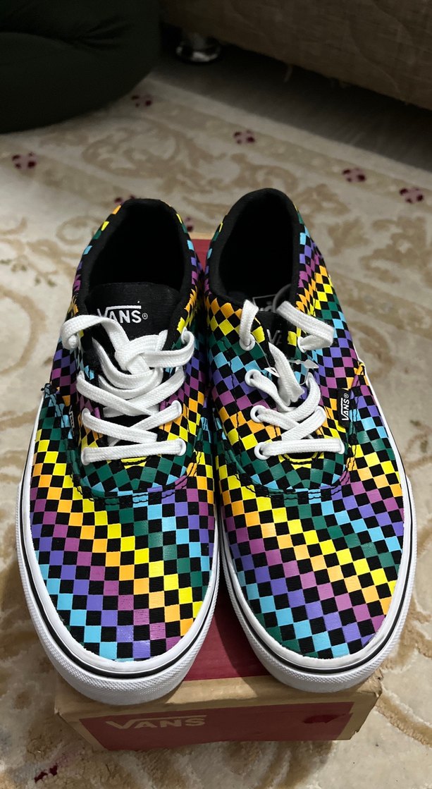 Vans Çok Renkli Kareli Kadın Spor Ayakkabı - Görsel 2