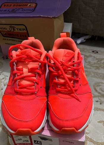 Kırmızı Yüksek Topuklu Bağcıklı Spor Ayakkabı - Görsel 2