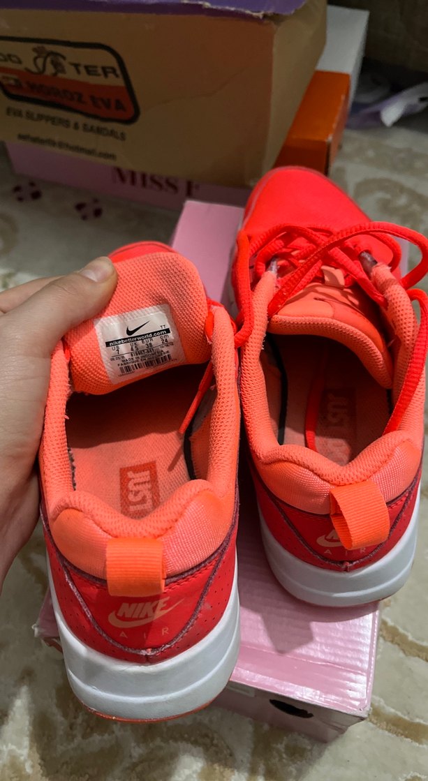 Kırmızı Yüksek Topuklu Bağcıklı Spor Ayakkabı - Görsel 3