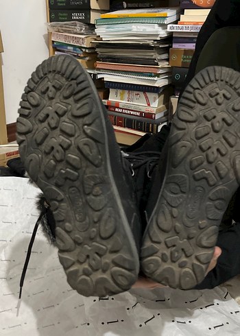 Siyah Kürklü Rahat Kadın Botları - Görsel 2