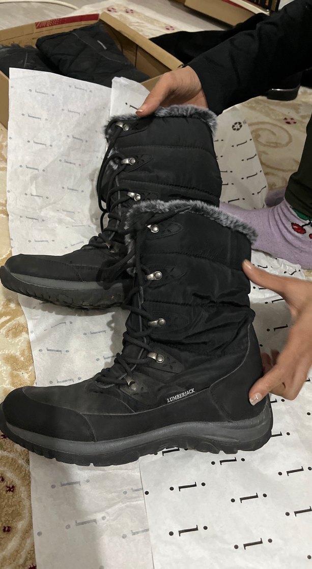 Siyah Kürklü Rahat Kadın Botları - Görsel 3