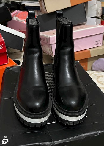 Graceland Siyah Platform Topuklu Kadın Bot - Görsel 2