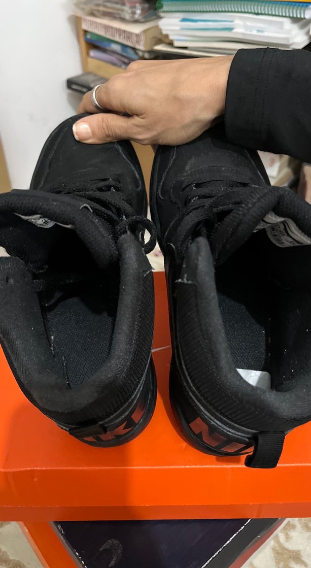 Kadın Siyah Spor Ayakkabı Velcro Bantlı - Görsel 5