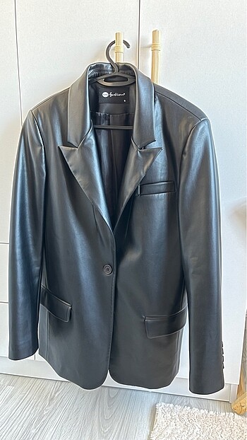 Stradivarius Suni Deri Blazer Ceket