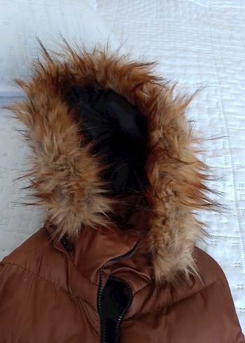 Kahverengi Kürklü Kadın Yelek - Görsel 2