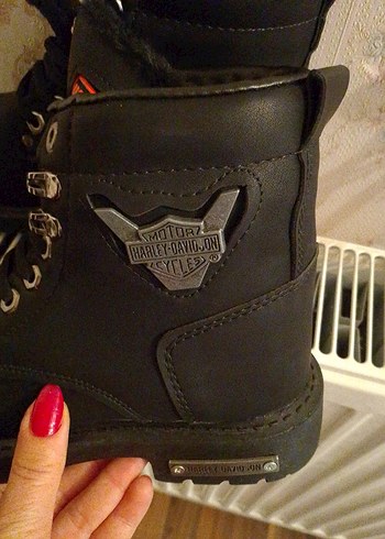 Siyah Tokalı uniseks Biker Botları - Görsel 6