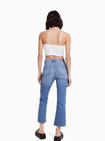 32 Beden BERSHKA crop fit palazzo jean