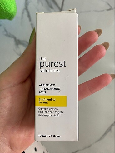 The purest solution sarı arbutin