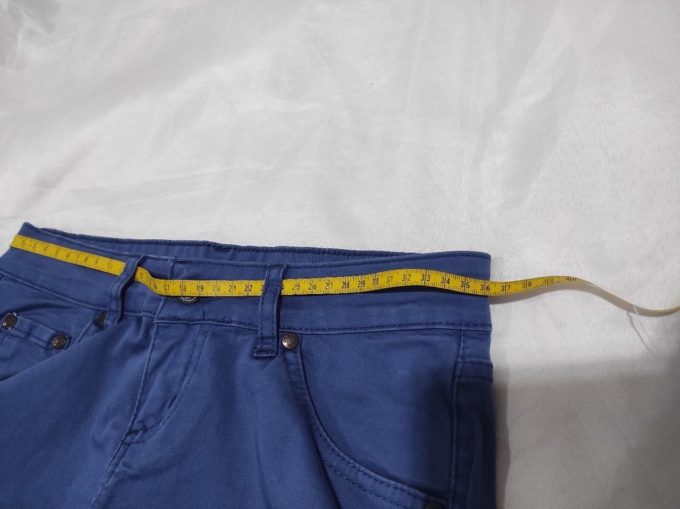 Kadın Lacivert Mini Denim Şort - Görsel 5