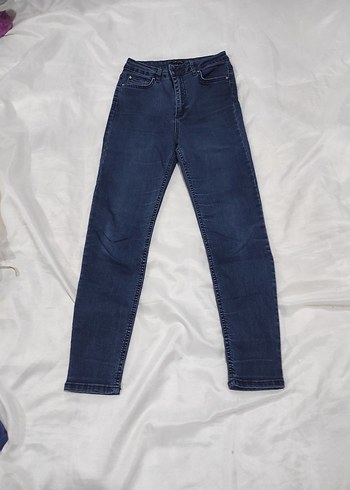 Diğer Kadın Lacivert Regular Fit Jean yüksekbel