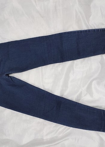 38 Beden Kadın Lacivert Regular Fit Jean yüksekbel