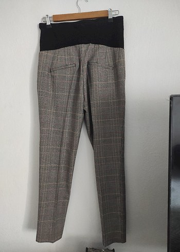 Gri Kemerli Regular Fit Kumaş Pantolon - Görsel 3