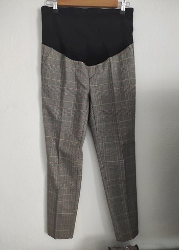 Gri Kemerli Regular Fit Kumaş Pantolon - Görsel 2