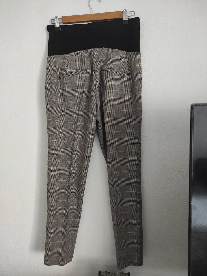 Gri Kemerli Regular Fit Kumaş Pantolon - Görsel 3