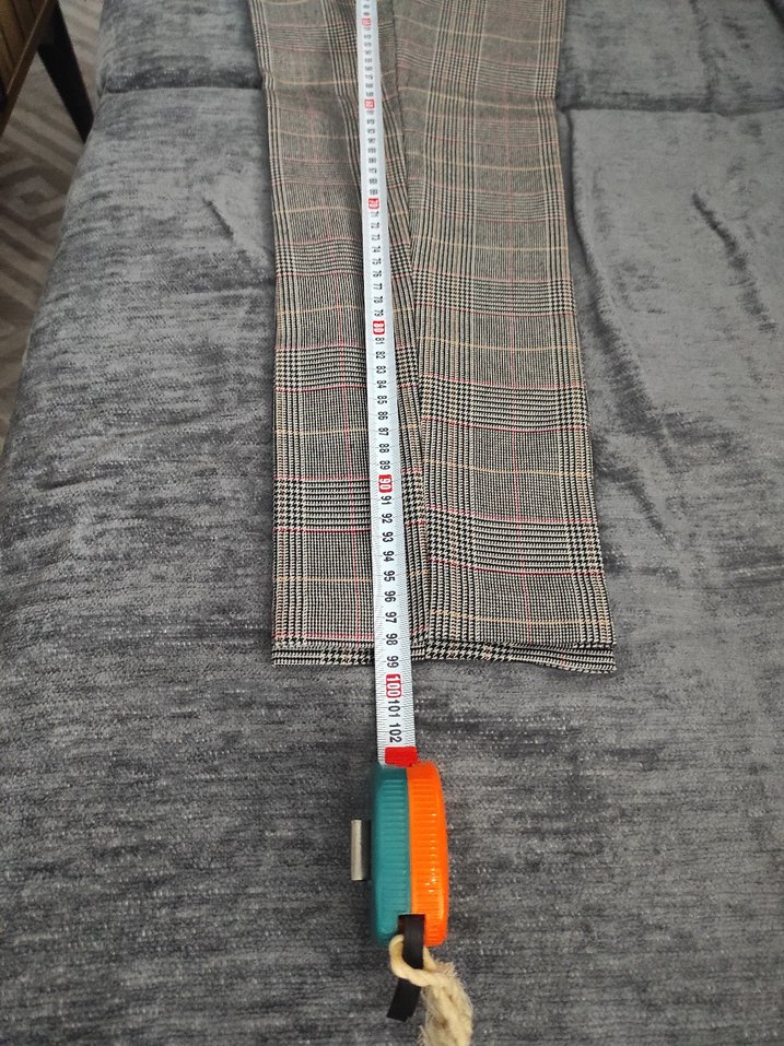 Gri Kemerli Regular Fit Kumaş Pantolon - Görsel 5