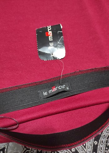 Bordo Drapeli Mini Etek - Görsel 7