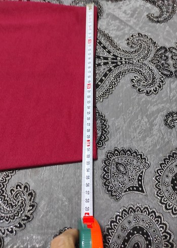 Bordo Drapeli Mini Etek - Görsel 6