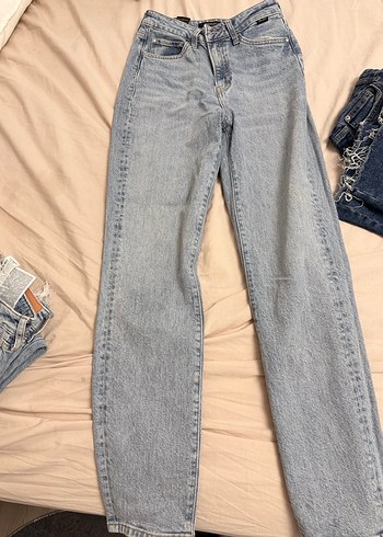 Zara Gri Düğmeli Rahat Kesim Kadın Jean - Görsel 6