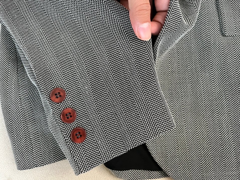 Gri Düğmeli Erkek Takım Ceketi - Görsel 3