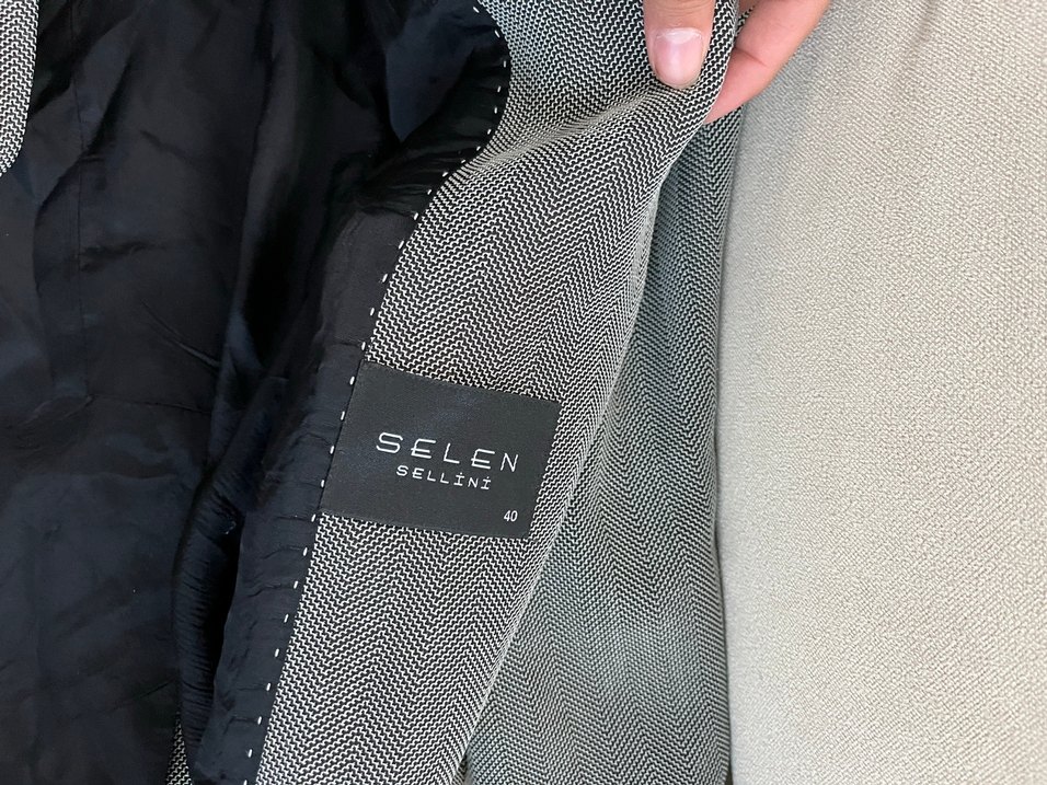 Gri Düğmeli Erkek Takım Ceketi - Görsel 2