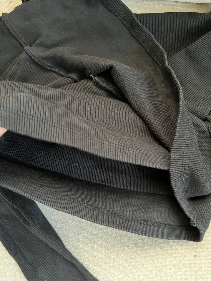 Kemerli Siyah V Yaka Kadın Bluz - Görsel 4