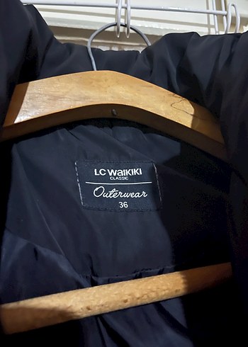 Düğmeli Siyah Midi Kadın Ceket - Görsel 2