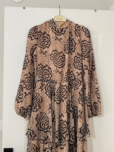 38 Beden camel Renk Şifon kumaş