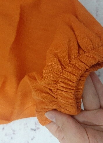 s Beden turuncu yazlık pantolon