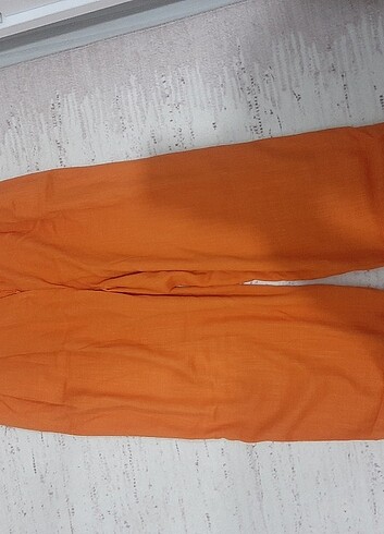 s Beden turuncu Renk turuncu yazlık pantolon