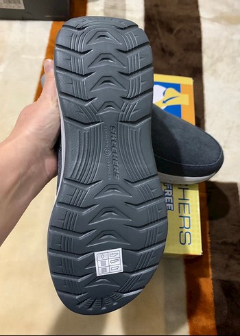 Gri Erkek Spor Ayakkabı Cırt Cırtlı Rahat Tasarım - Görsel 4