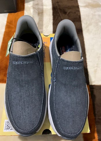 Gri Erkek Spor Ayakkabı Cırt Cırtlı Rahat Tasarım - Görsel 2