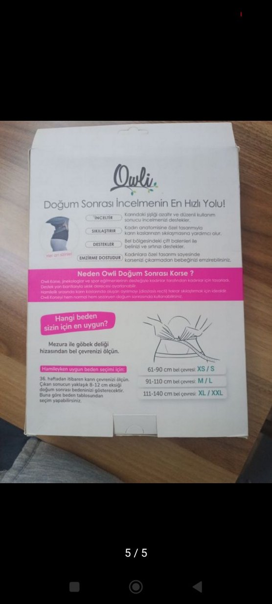 Doğum Sonrası Sıkılaştırıcı Korse - Görsel 5