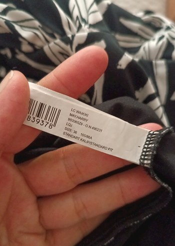 Bohem Tarz Siyah Beyaz Desenli Kadın Mayo - Görsel 6