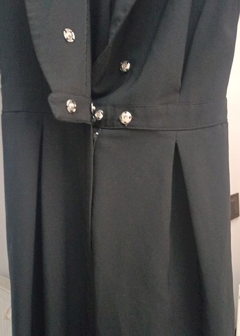 Kadın Siyah Uzun Tulum - Görsel 5