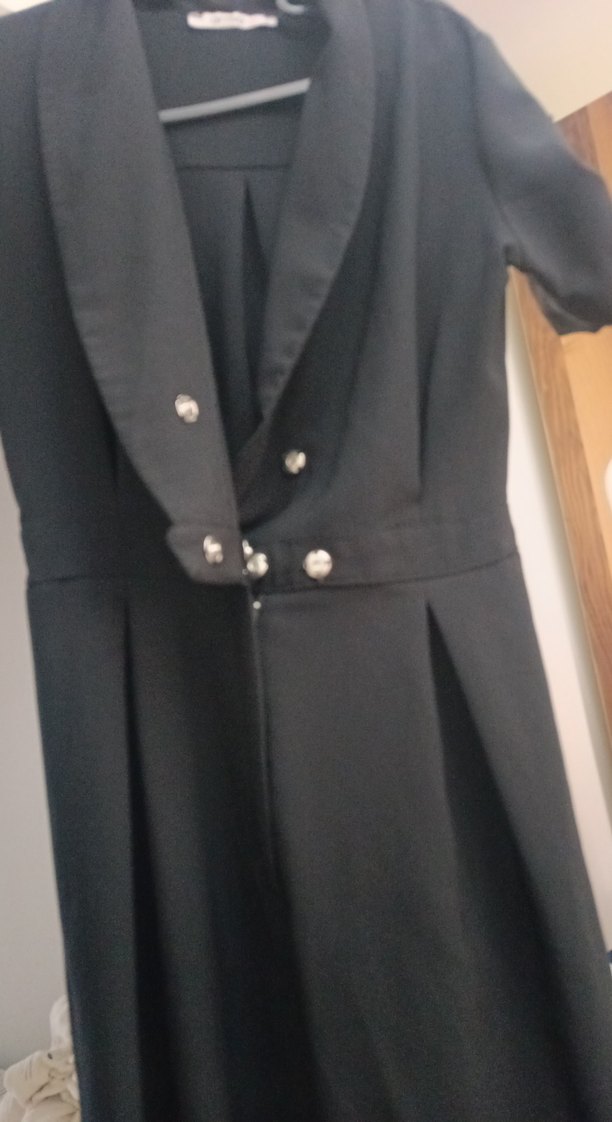 Kadın Siyah Uzun Tulum - Görsel 4