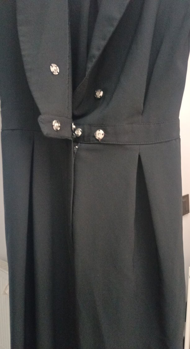 Kadın Siyah Uzun Tulum - Görsel 5