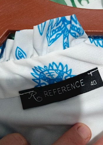 Mavi Bohem Uzun Kollu V Yaka Elbise - Görsel 4