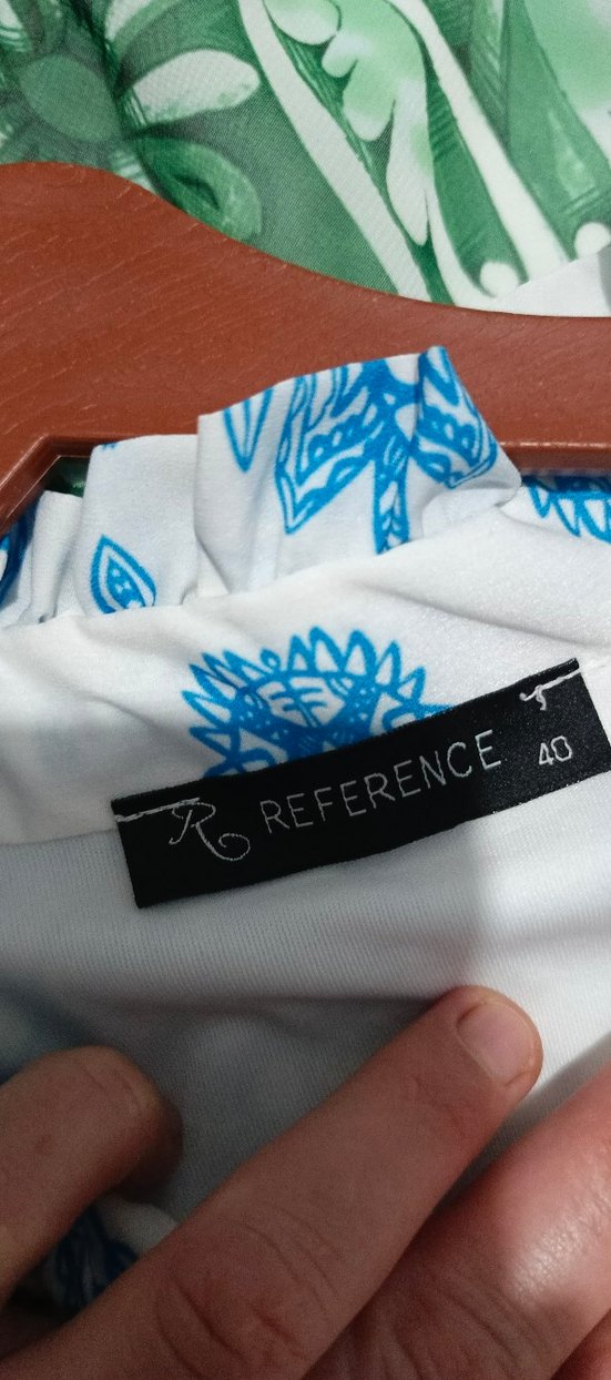 Mavi Bohem Uzun Kollu V Yaka Elbise - Görsel 4