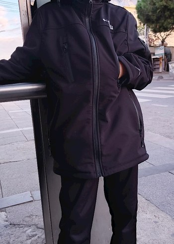 Siyah Fermuarlı Erkek Kayak Montu - Görsel 3