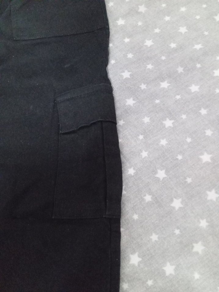 Erkek Çocuk Siyah Bol Kesim Kemerli Pantolon - Görsel 3