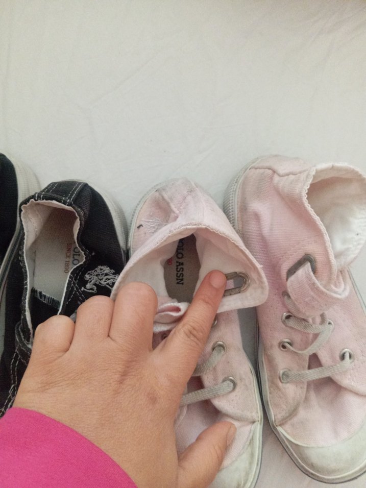 kız çocuk Pembe Düz Taban Spor Ayakkabı - Görsel 3