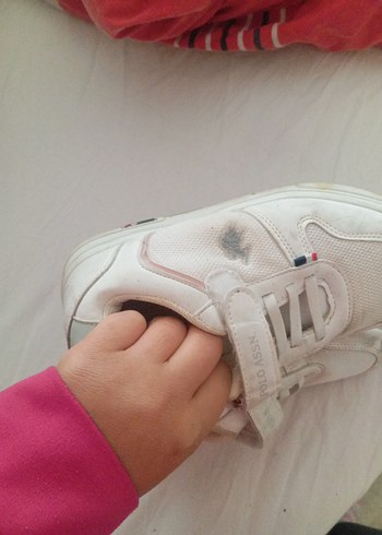 Beyaz Erkek Çocuk Spor Ayakkabı Velcro - Görsel 5