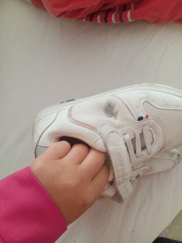 Beyaz Erkek Çocuk Spor Ayakkabı Velcro - Görsel 5