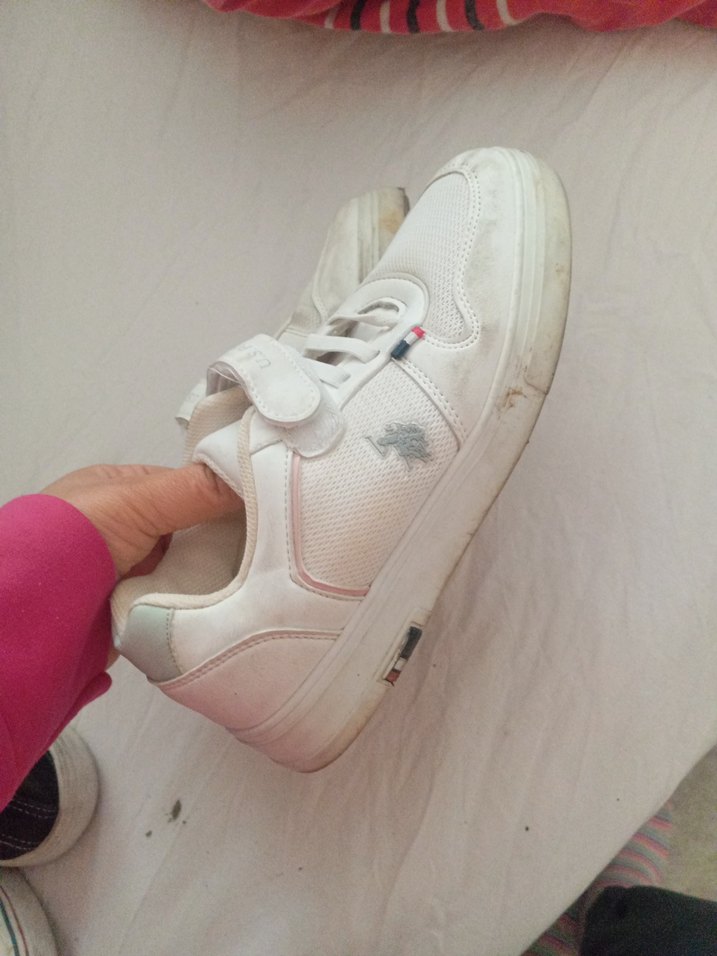 Beyaz Erkek Çocuk Spor Ayakkabı Velcro - Görsel 4