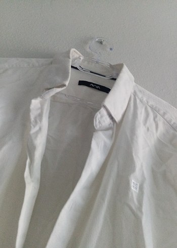 Beyaz Keten Uzun Kollu Erkek Gömlek - Görsel 6