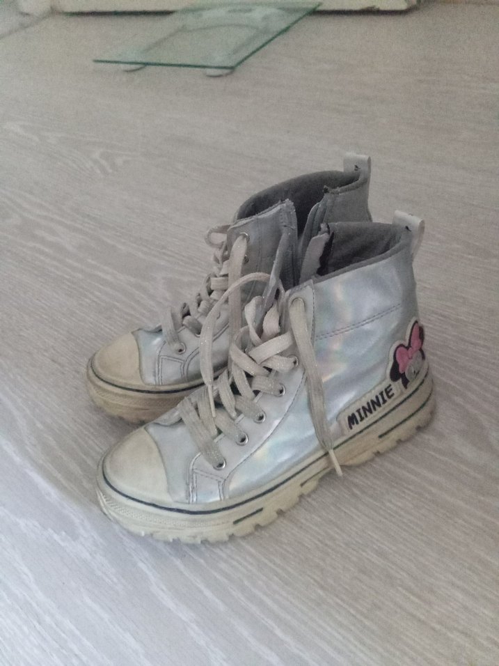 Gri çocuk Dolgu Topuklu Spor Ayakkabı - Görsel 4