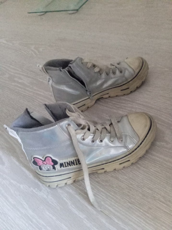 Gri çocuk Dolgu Topuklu Spor Ayakkabı - Görsel 2