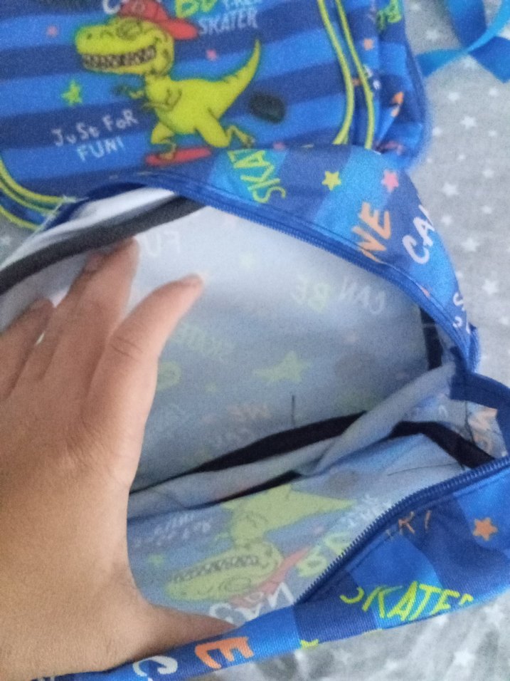 Renkli Mavi Çocuk Okul Çantası - Görsel 4